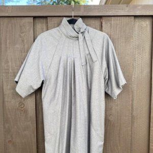Unis grey wool dress with unique neck detail, size 4